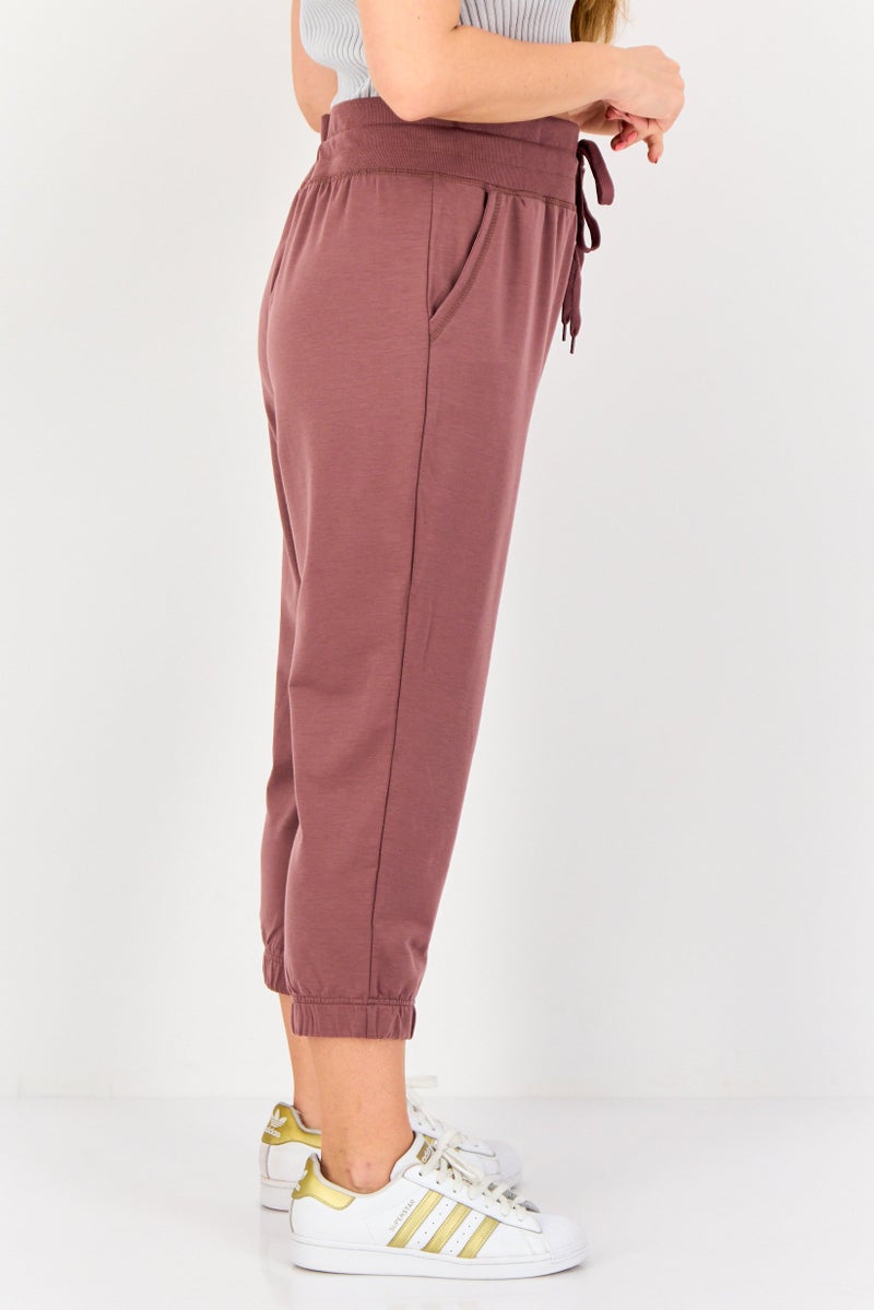 Aeropostale Women Sportswear Fit Training Sweatpants, Mauve - Image 2