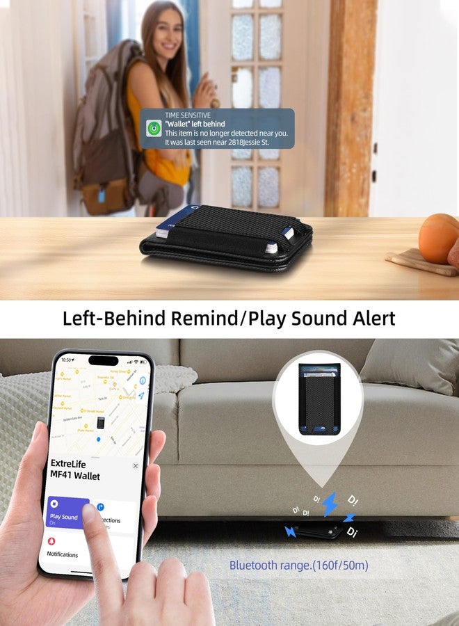 اكسترا لايف محفظة ExtreLife لماج سيف، تعمل مع خاصية البحث عن جهاز Apple، حامل لـ 8 بطاقات، حامل قابل للتعديل، محفظة مغناطيسية لسلسلة iPhone 16/15/14 Pro Max/14 Pro/14/14 Plus/13/12، مانعة لتقنية تحديد الهوية بموجات الراديو، ألياف الكربون - Image 3