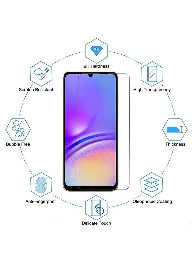 X-level 2 Pack Tempered Glass Screen Protector for Samsung Galaxy A05 4G with Comfortable Touch Feeling, Easy Clean Install, Transparent Anti-scratch Anti-drop Anti-fingerprint Phone Display Cover Accessory - Image 2