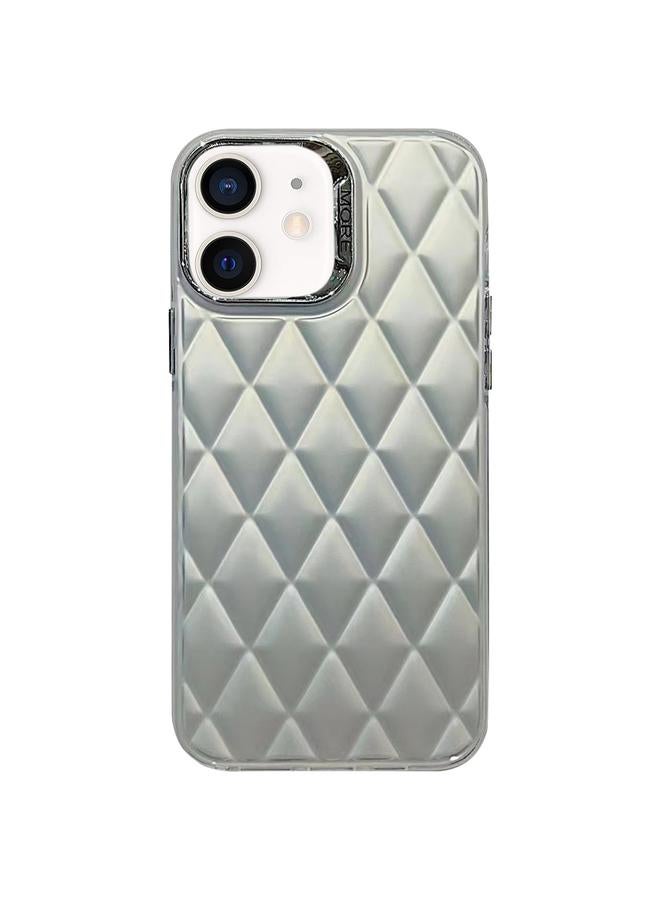 S-TOP Case For iPhone 11 3D Rhombus Electroplating TPU Hybrid PC Phone Case - Image 1