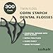Isshah Natural Dental Floss Picks 300 Count Kraft Paper Box Packaging Plant Based PETA Approved Vegan Eco Friendly Sustainable Dental Flossers Twin Floss Charcoal - Image 4