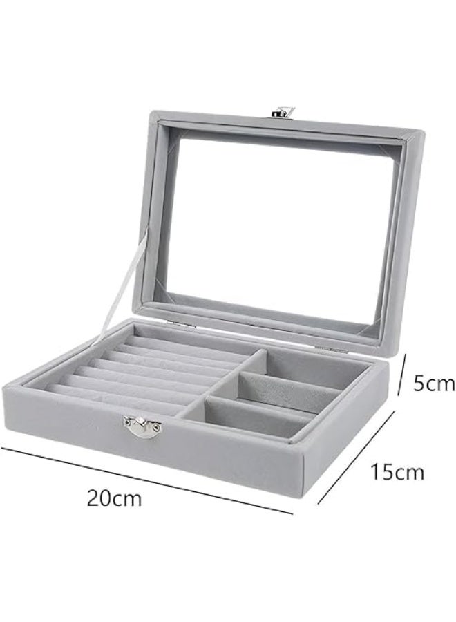 Jewelry Organizer Box with Multiple Compartments – Elegant Storage Case for Rings, Earrings, Necklaces & Bracelets – Compact & Stylish Design for Home, Travel, or Gift Giving - Image 4