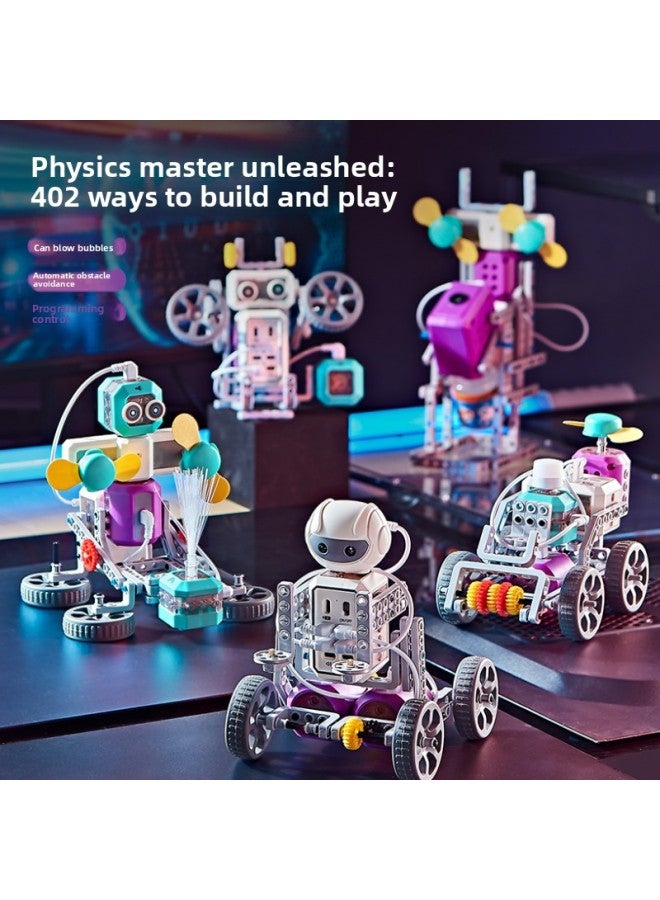 Building Blocks - 2251j [Programming Building Blocks] 402 circuit construction + 24 programming shapes + charging model. Building Blocks - Remote Control Robot, STEM Educational Toy, Programmable Set, Children's Science Gift. - Image 5