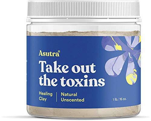 ASUTRA Indian Healing Clay Mask 1 lb For Skin Hair Care Deep Pore Cleansing Soften Brighten Complexion AntiBlemish Acne Treatment AntiAging Properties Unscented Sodium Bentonite Clay - Image 2