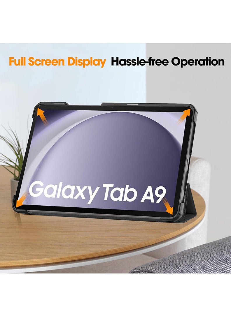 Theodor - Protective Flip Case For Samsung Galaxy Tab A9 With Trifold Stand Auto Wake Sleep Shockproof Cover Princess 1 - Image 1
