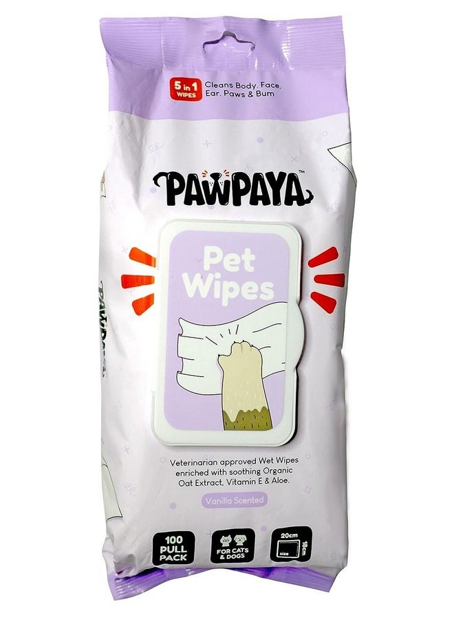 Simple Solution Disposable Dog Diapers For Female Dogs, (Xxl) And Pawpaya 5 In 1 Multipurpose 100 Pull Pack Plant-Based Pet Cleaning Wipes  - Image 5