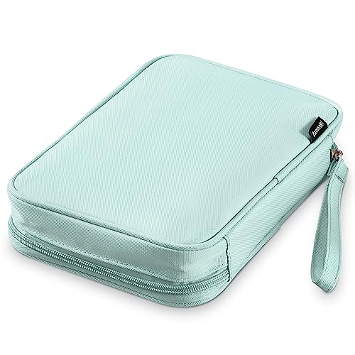 Zannaki Big Capacity Storage Pouch Marker Pen Pencil Case Simple Stationery Bag Box Art Tool & Sketch Storage Boxes for Bullet Journal Middle High School Office College Student Girl Women Adult Teen - Image 1
