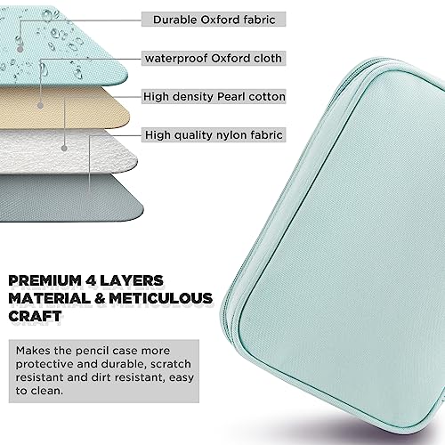 Zannaki Big Capacity Storage Pouch Marker Pen Pencil Case Simple Stationery Bag Box Art Tool & Sketch Storage Boxes for Bullet Journal Middle High School Office College Student Girl Women Adult Teen - Image 5