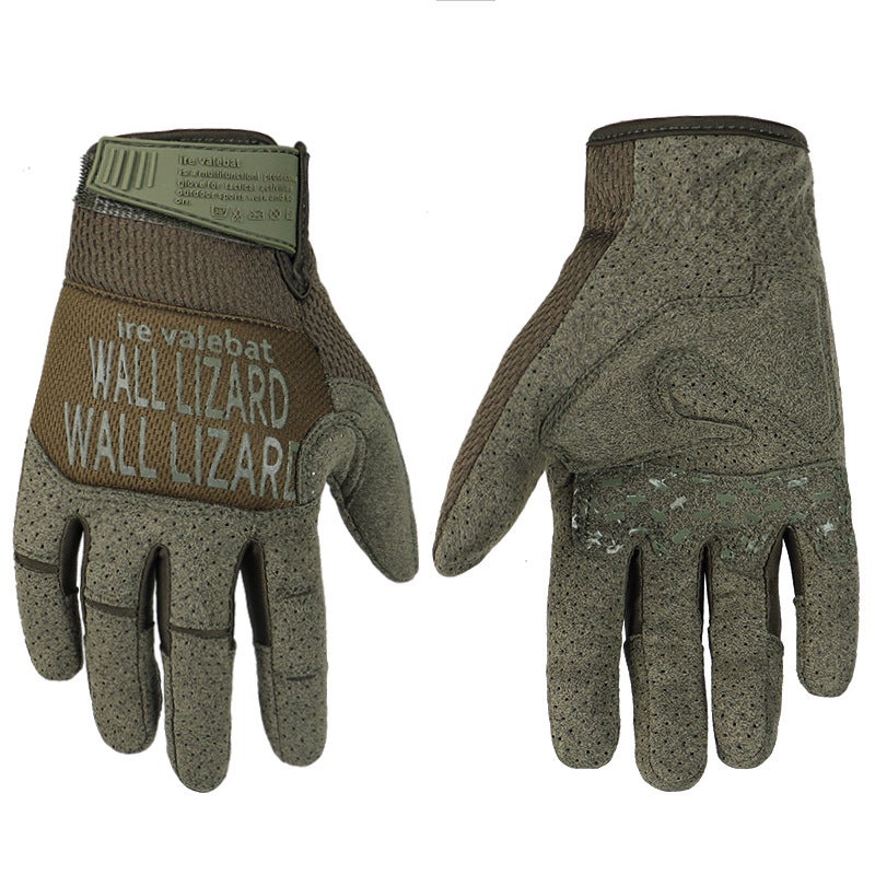 Tactical Gloves Dual-Sided Touchscreen Breathable Non-Slip Brown  - Image 2