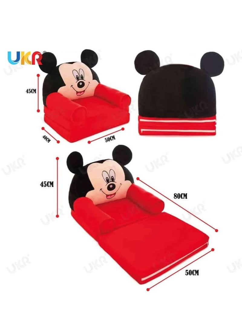 يو كيه آر كرسي بذراعين للأطفال من UKR - كرسي ميكي ماوس للأطفال (من 8 أشهر إلى 3 سنوات) - أثاث مريح لغرف الأطفال - Image 5