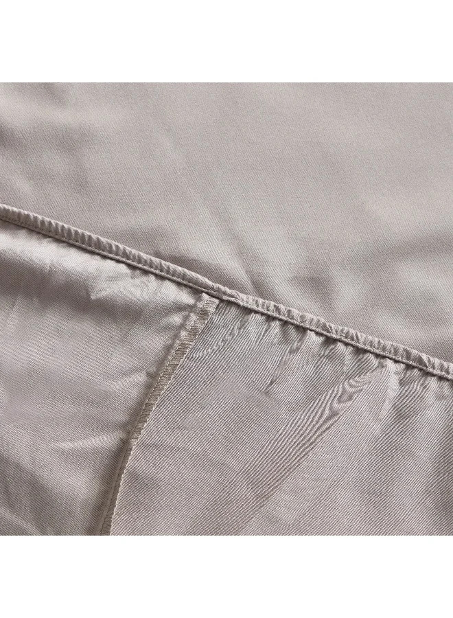 Home Box Derby Solid Microfiber King Fitted Sheet - 180x200+25 cm