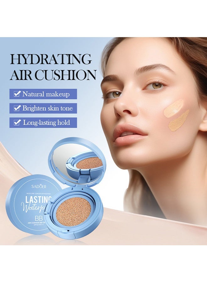 SADOER Blotting Air Cushion BB Cream 15g SADOER Blush and Makeup Primer BB Cream #01 Natural Color - Image 3