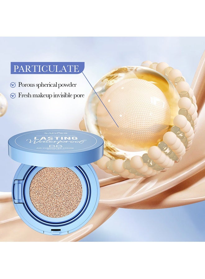SADOER Blotting Air Cushion BB Cream 15g SADOER Blush and Makeup Primer BB Cream #01 Natural Color - Image 4