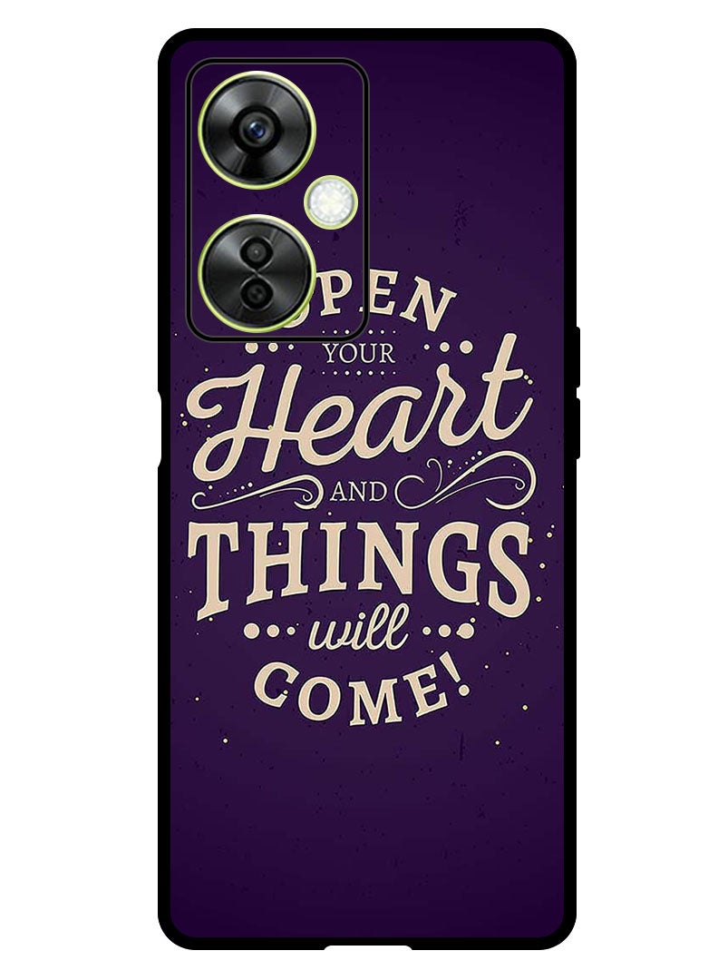 Theodor Protective Case Anti Scratch Shock Proof Bumper Cover For OnePlus Nord N30 Open Your Heart - Image 1