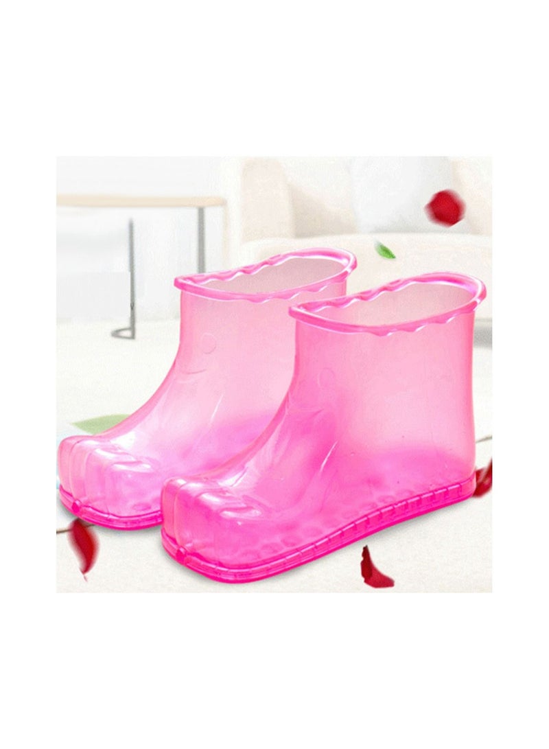 Portable Foot Bath bucket boots for massage and foot care pink - Image 5