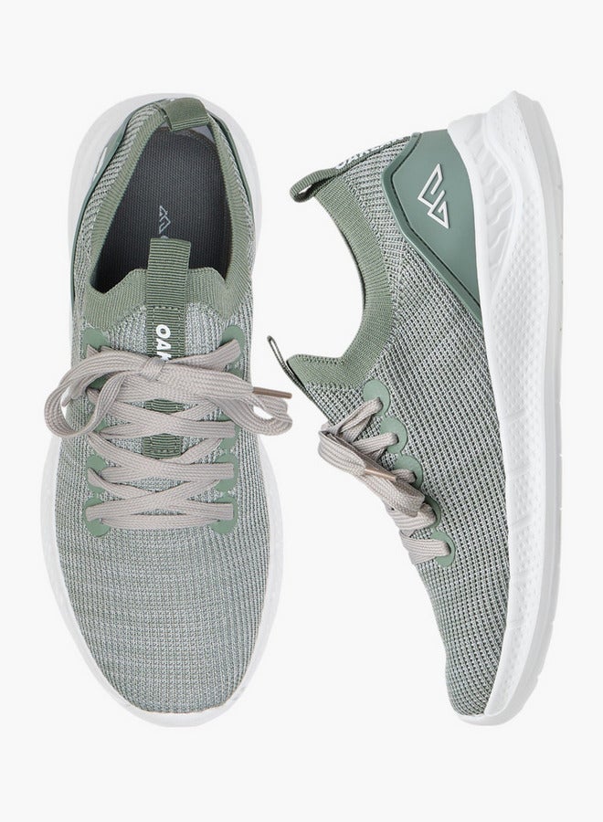 Oaklan by Shoexpress Textured Sports Shoes with Lace-Up Closure  - Image 1