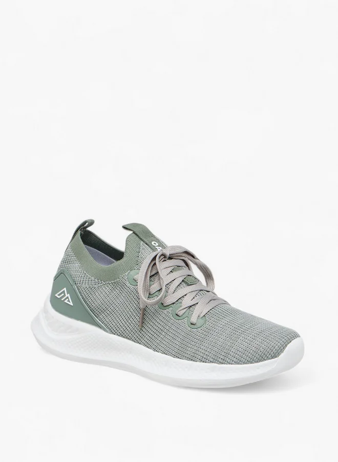 Oaklan by Shoexpress Textured Sports Shoes with Lace-Up Closure