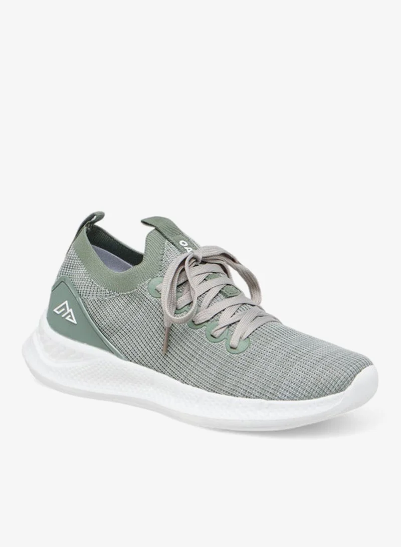 Oaklan by Shoexpress Textured Sports Shoes with Lace-Up Closure