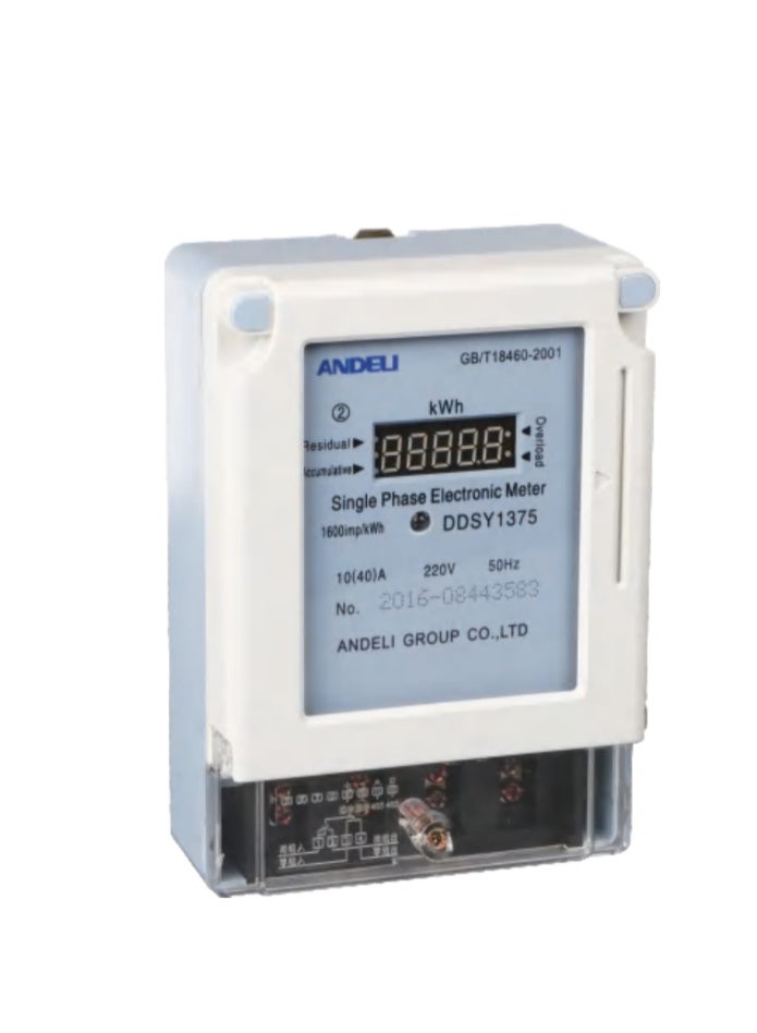 Single Phase KWH Electronic Meter.220V 50Hz