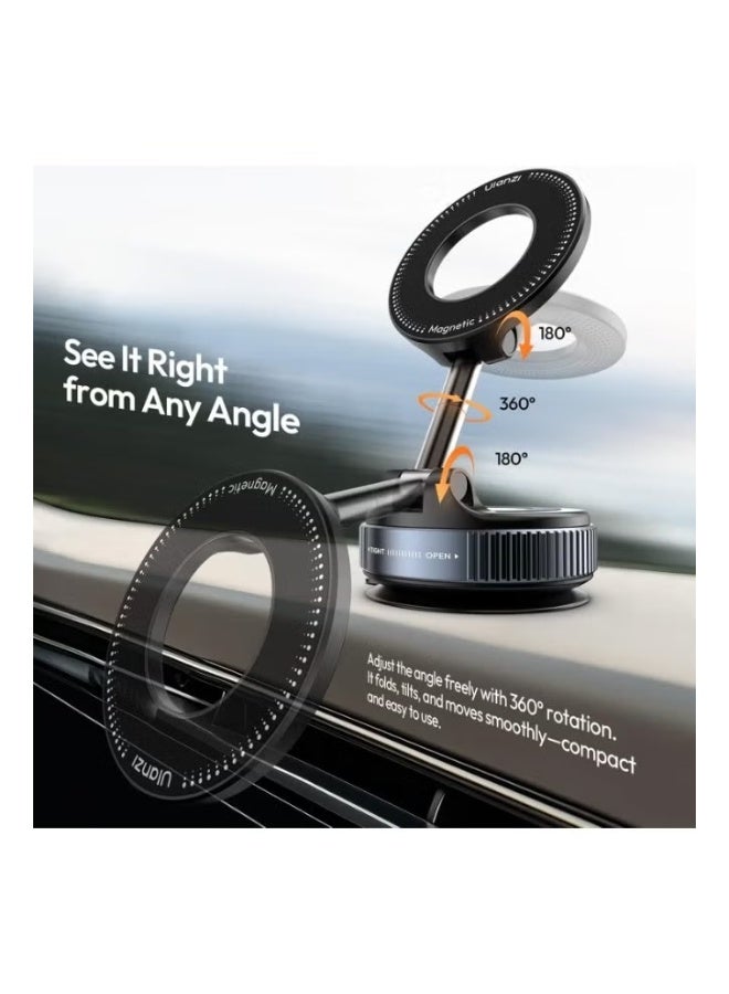 Portable Magnetic Mobile Phone Holder – 360 Degree Adjustable Foldable Stand for Car, Office Desk & Home Use - Image 3