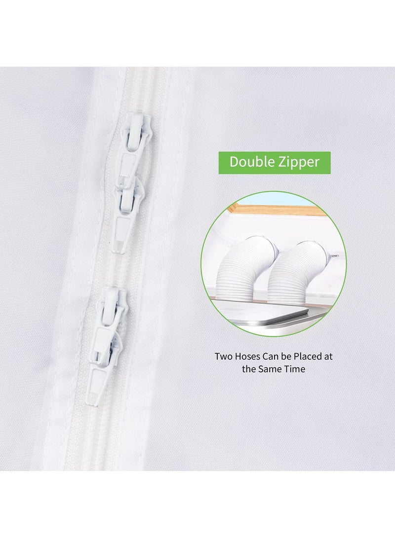 SYOSI Centre Pivot Roof Window Sealing Kit, for Portable Air-Conditioner and Tumble Dryer, Works with Every Mobile Air-Conditioning Unit, Window Kit, for Window Perimeter up to 390 cm (230cm x 2 Set) - Image 5