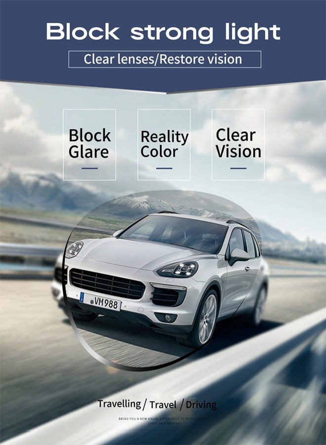 New color changing sunglasses, Polarized Aviator Sunglasses for Men Women,UV400 Protection Lens, Trendy Square Sun Glasses Retro Pilot Shades UV Protection - Image 3