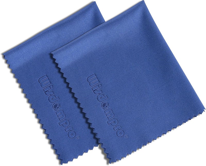 Wisdompro 8-Pack 6x7 Inches Microfiber Cleaning Cloth for Camera Lens, Glasses, Phone, iPhone, iPad, Tablet, Laptop, LCD TV, Computer Screen, Monitor and Other Electronics Device - Blue - Image 2