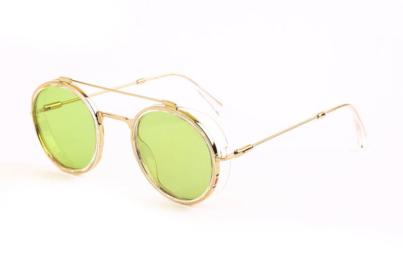 VEGAS Full Rim Round Unisex Light Green  Sunglasses V2099 C3 - Image 2