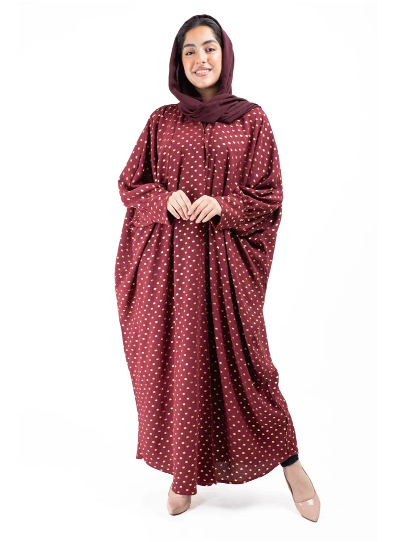 IKKXA Abaya AIK8004 Maroon