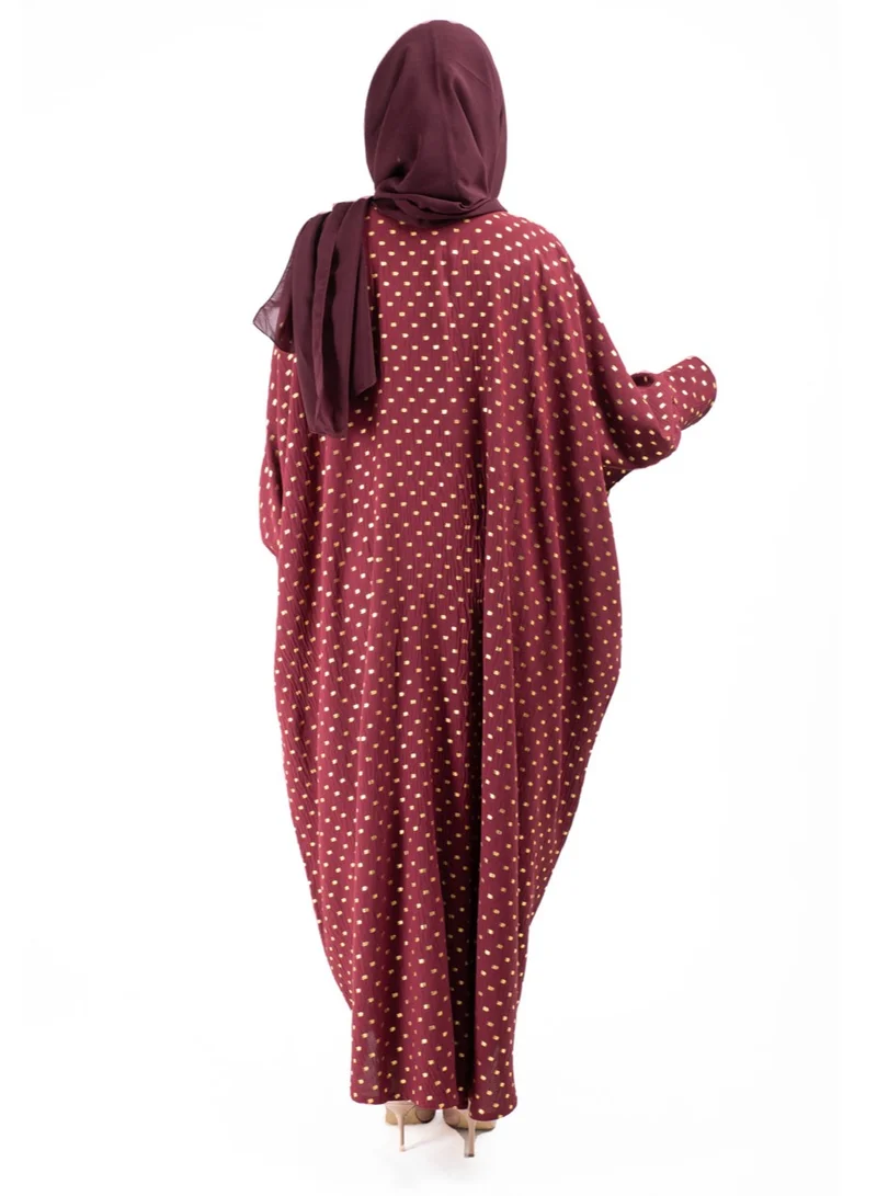 IKKXA Abaya AIK8004 Maroon