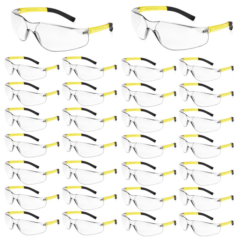 Salfboy Clear Safety Glasses for Men and Women Eye Protection Bulk Protective Eyewear ANSI Z871 ScratchResistant Lens - Image 2