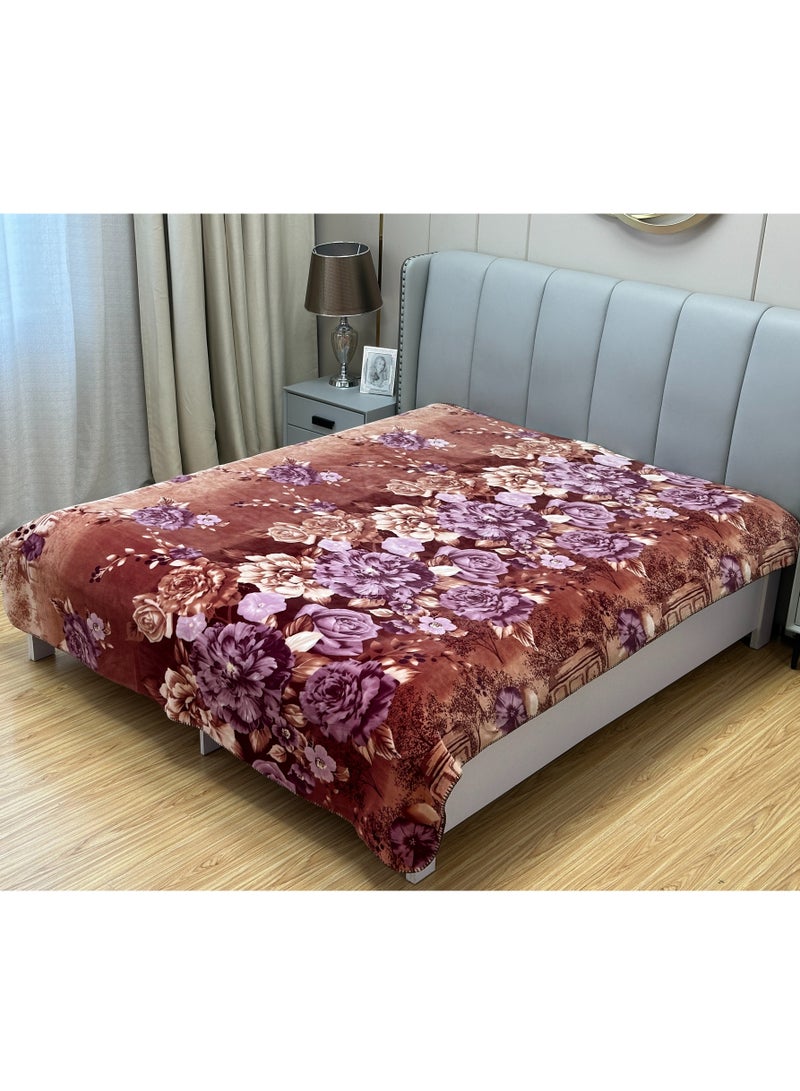 Stargold Single Ply Premium Cloudy Blanket 2 Side Separate Design 100% Polyester SPUN YARN Obtained from Virgin Polyester Which is Suitable for winter and Rainy Season 220X240CM 11LBS  - Image 2