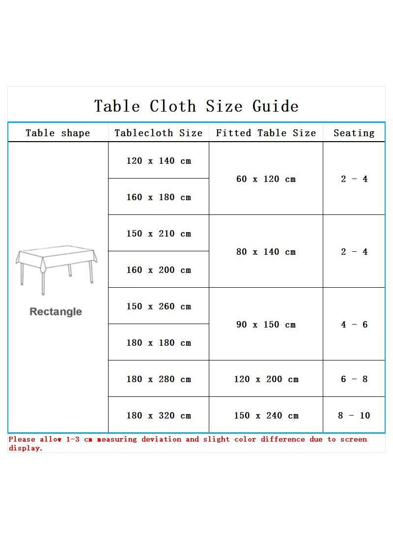 Bluejw - 1-Piece Solid Pattern Table Cloth Dark Blue - Image 1