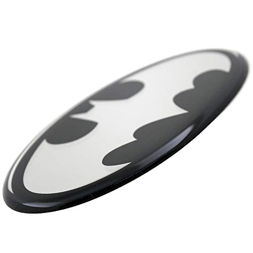 Fan Emblems Batman Domed Chrome Car Decal - 1989 Logo (Black and Chrome) - Image 3