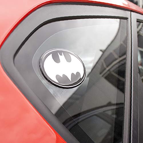 Fan Emblems Batman Domed Chrome Car Decal - 1989 Logo (Black and Chrome) - Image 4