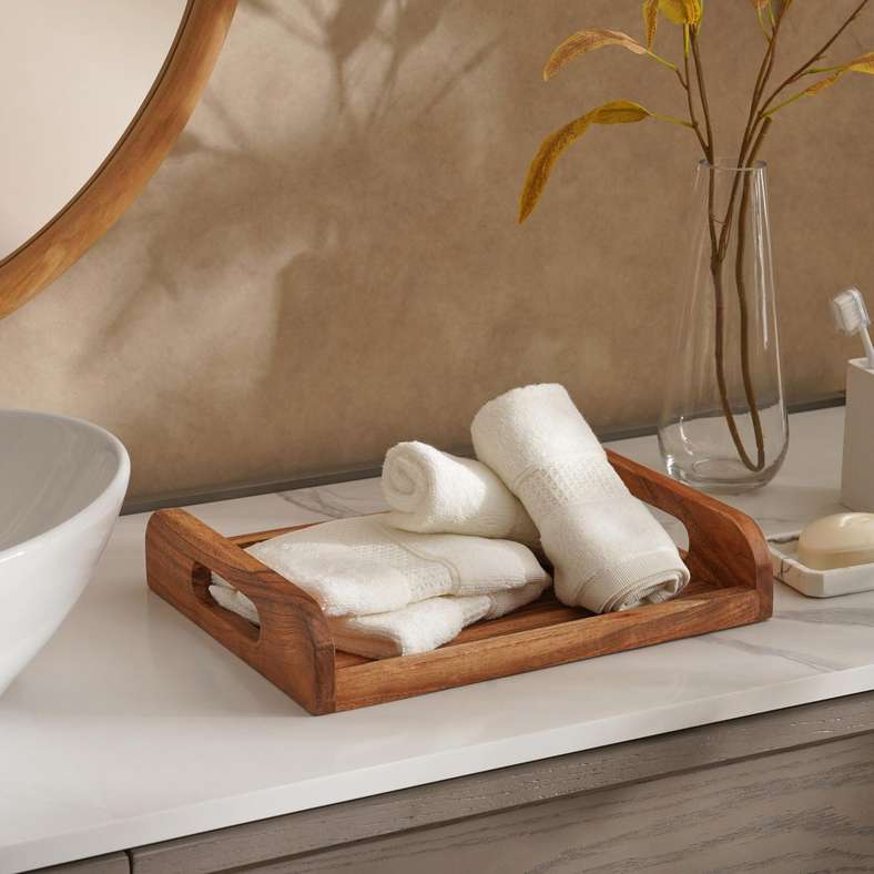 Pan Home Cream Fingertip Towels Set for Home