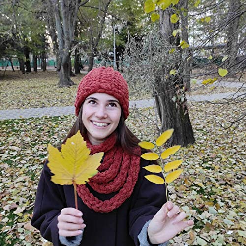 ALIZE 4 skn/Ball Alize Puffy Baby Big Loop Blanket Yarn 100% Micropolyester Soft Yarn 400gr 39.3 yds (149-Fuchsia) - Image 5