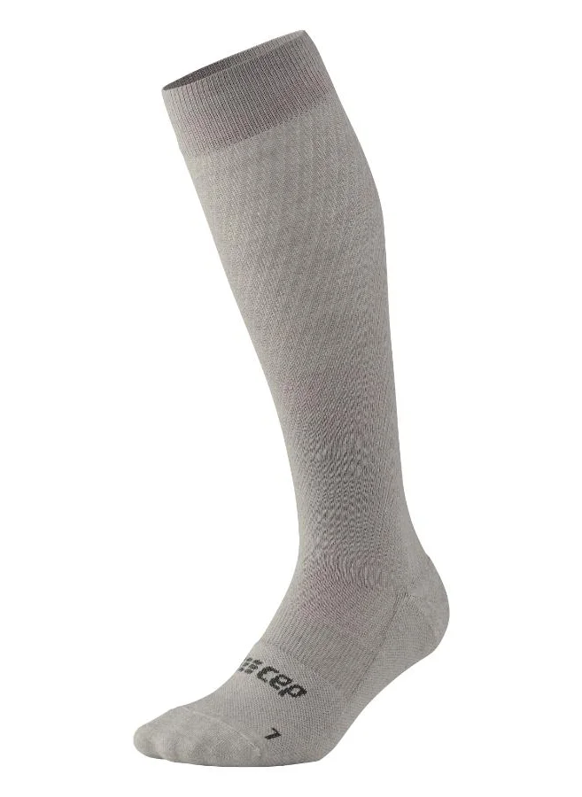 CEP CEP - Flight Compression Socks Tall Light Grey Men