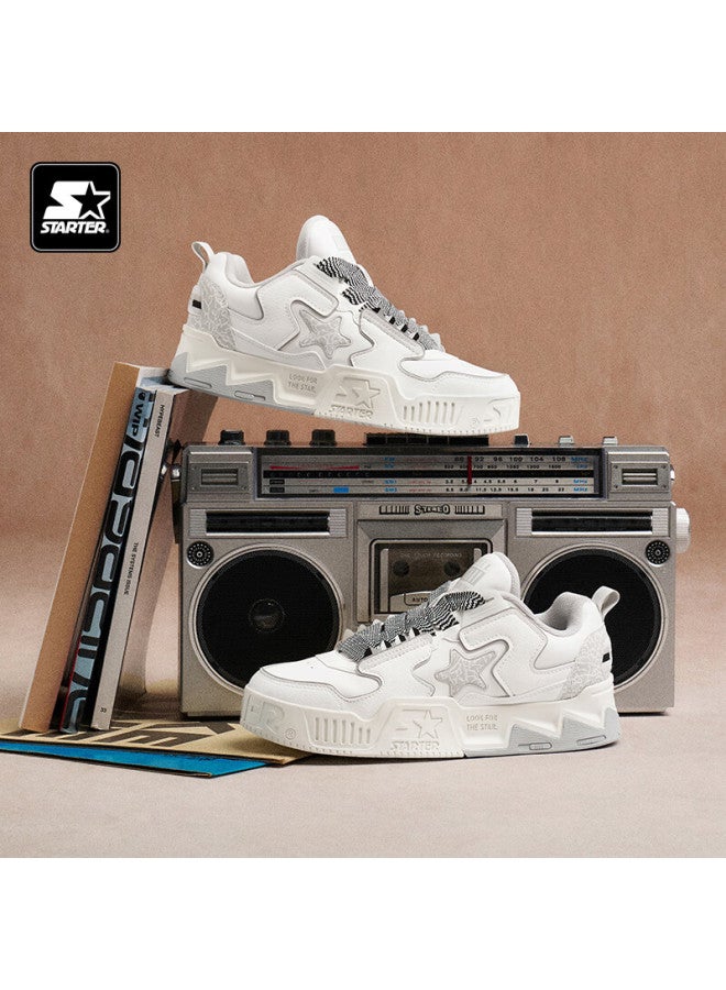 Starter Classic Bestselling Sound Wave 2 Star Shoes Versatile Sports Sneakers, White/gray, Size 45 - Image 1