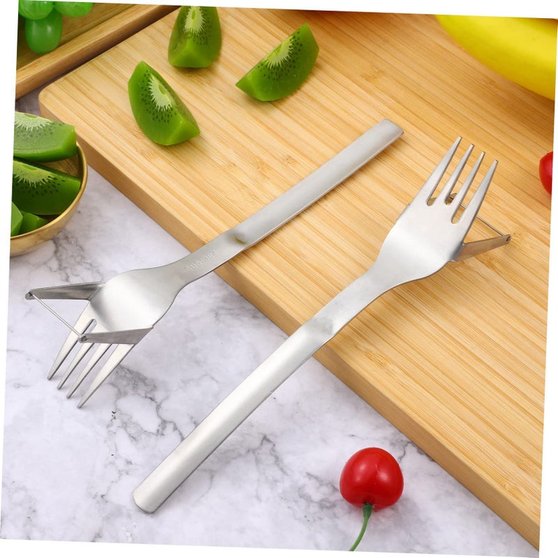 Stainless Steel Watermelon Cutter Slicer Set 2 Pcs for Easy Cutting Serving Family Parties - Image 4