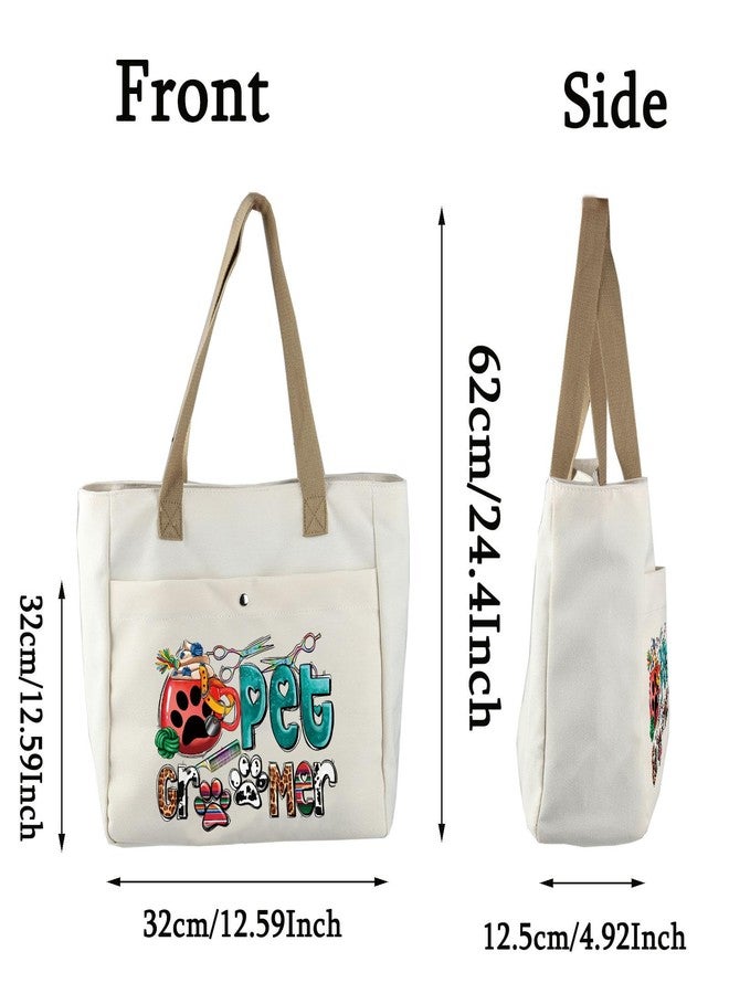 BLUPARK Western Pet Groomer G-ift Pet Groomer Tote Bag Funny Pet Groomer G-ift Shop Groomer Bag Dog Sublimation Design G-ift (Pet Groomer TO) - Image 2
