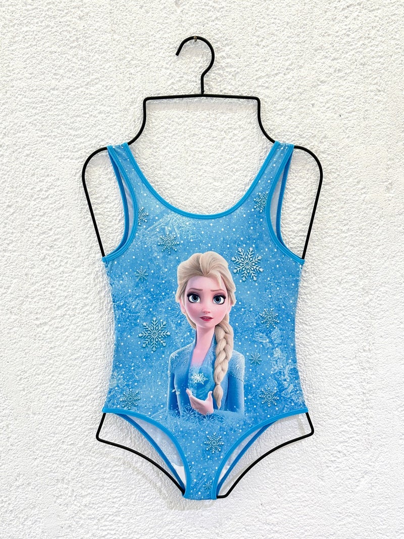 Rs Ramuni Girls Swimsuit Frozen Elsa Digital Printed Swimsuit Pool Swimsuit Kids Swimsuit  - Image 1