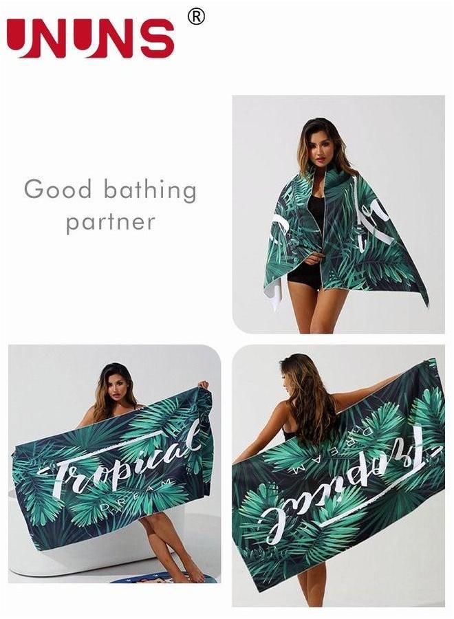 UNUNS Microfiber Beach Towel,Quick Fast Dry Super Bath Towels Absorbent Blanket,Suitable For Travel,Camping,Pool - Image 3