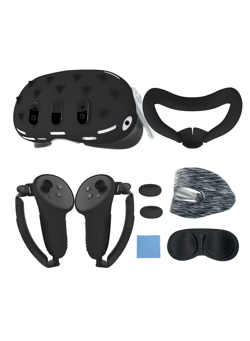 General Meta quest3 accessories handle silicone protective cover host protective cover non-slip and anti-drop 7-piece VR accessories  - Image 1