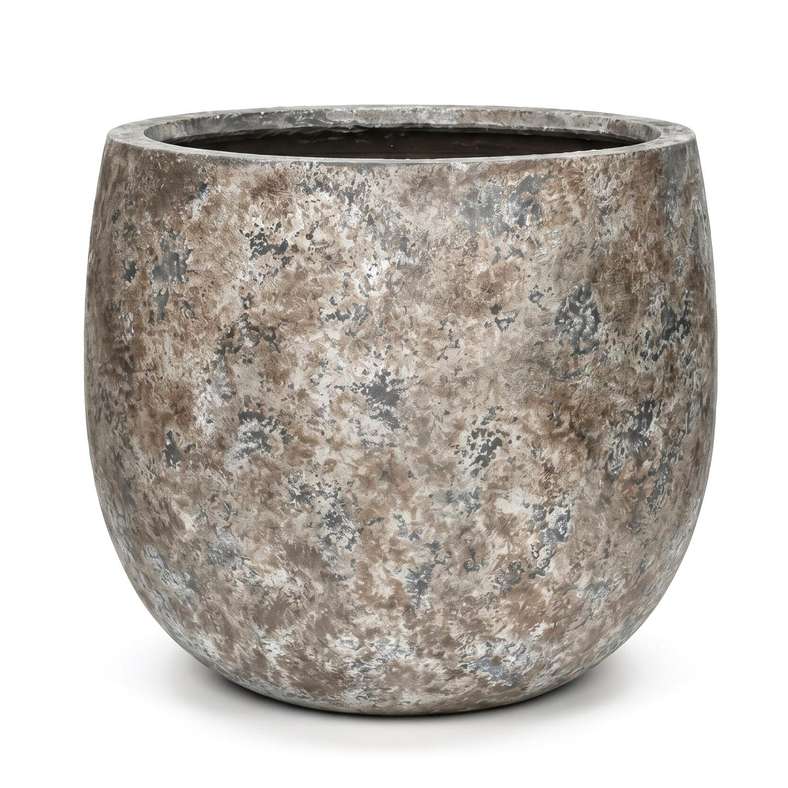 Pan Home Beverly Cement Patina U shaped Planter 41x37cm - Brown - 221AIC9905081 - Image 4