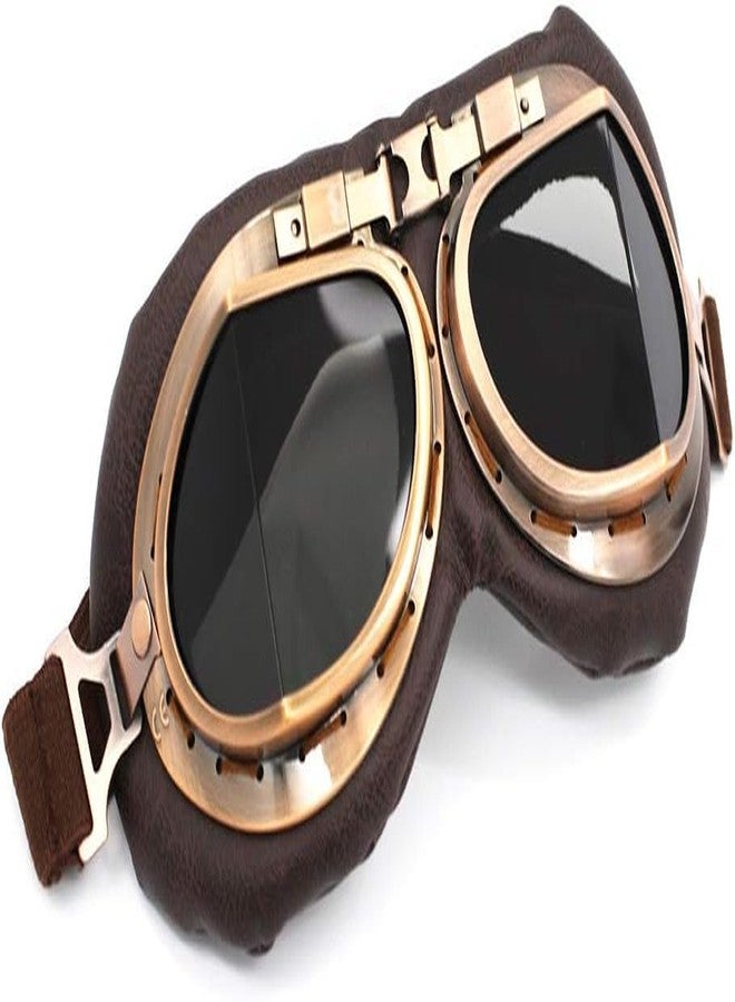 BwondMand Bike Half Helmet & Goggles, German Style DOT Approved Adult Men Women Retro Open Face Motorcycle-Helmets, Bicycle/Skateboard Helmet for Adults - Image 4