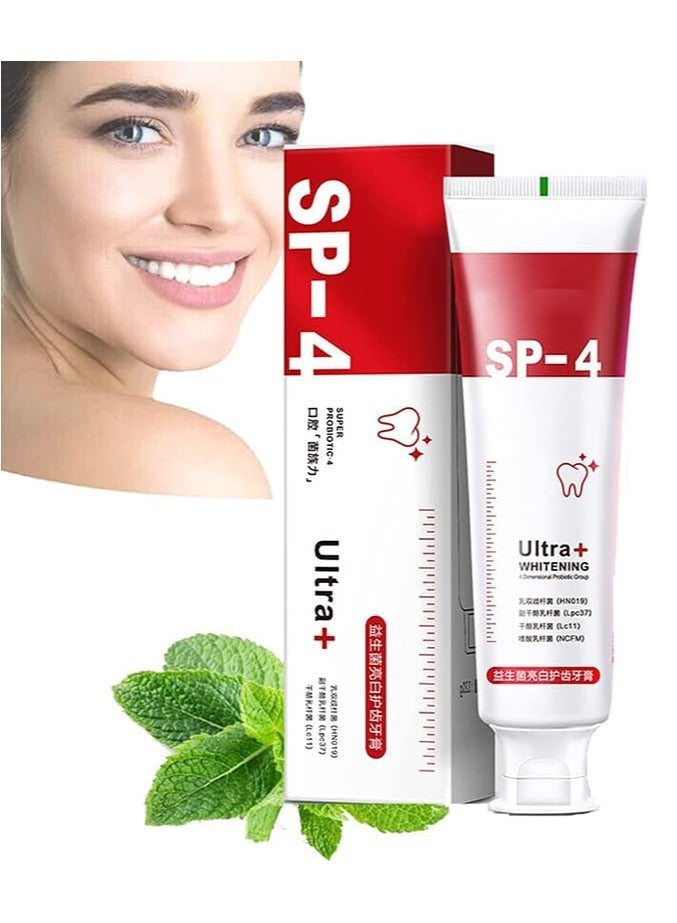 EELHOE 2Pcs Sp4 Toothpaste Toothpaste Fresh Breath Toothpaste Stain Removing Toothpaste - Image 2