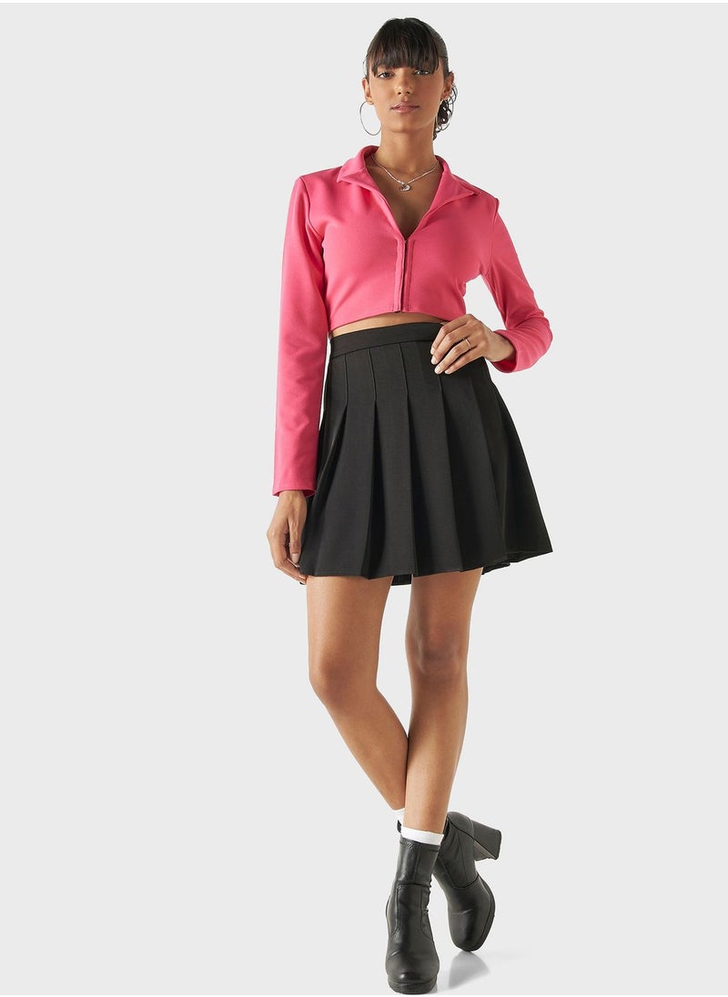 FAV Zip Detail Crop Top  - Image 4