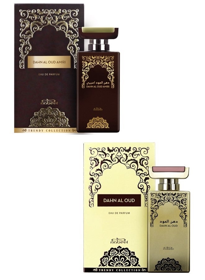 Nabeel 2 Pieces Perfume Set Nabeel Dahn Al Oud EDP 100 ML and Dahn Al Oud Amiri EDP 100 ML - Image 1