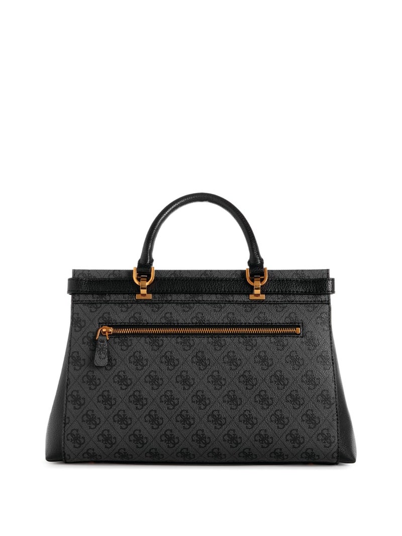 جس حقيبة يد نسائية فاشون NOELLE للكتف حقيبة كاميرا بنقشة سوداء - Image 3